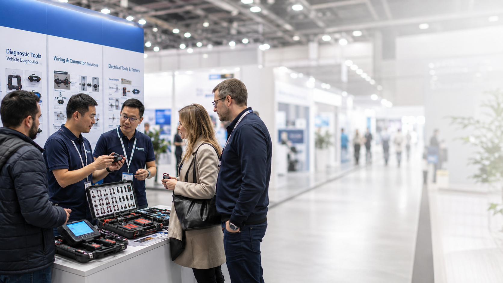AutoVoltCore team at trade show